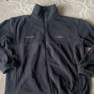 Bus Light Columbia Charcoal Full-Zip Fleece Jacket